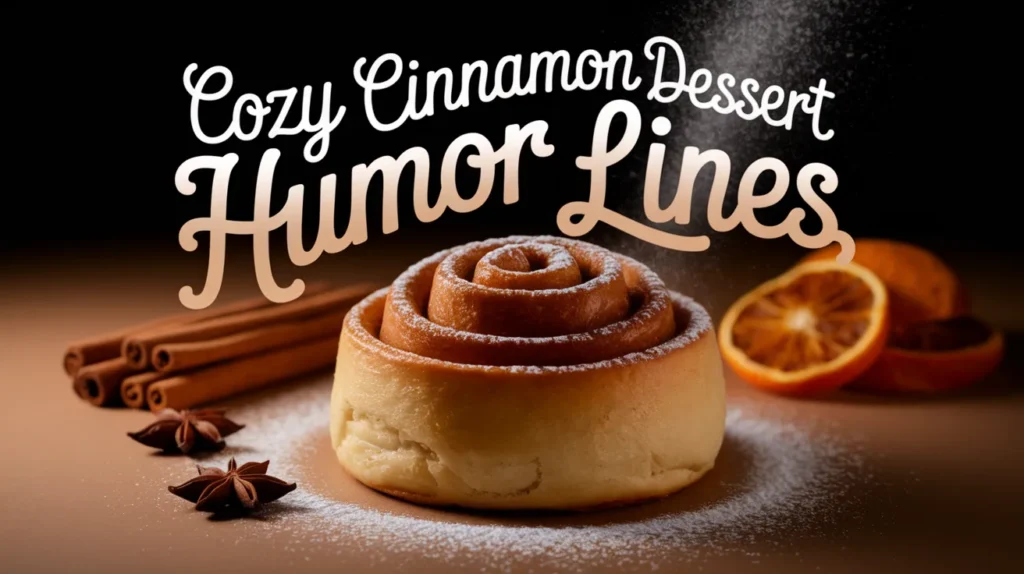 Cozy Cinnamon Dessert Humor Lines
