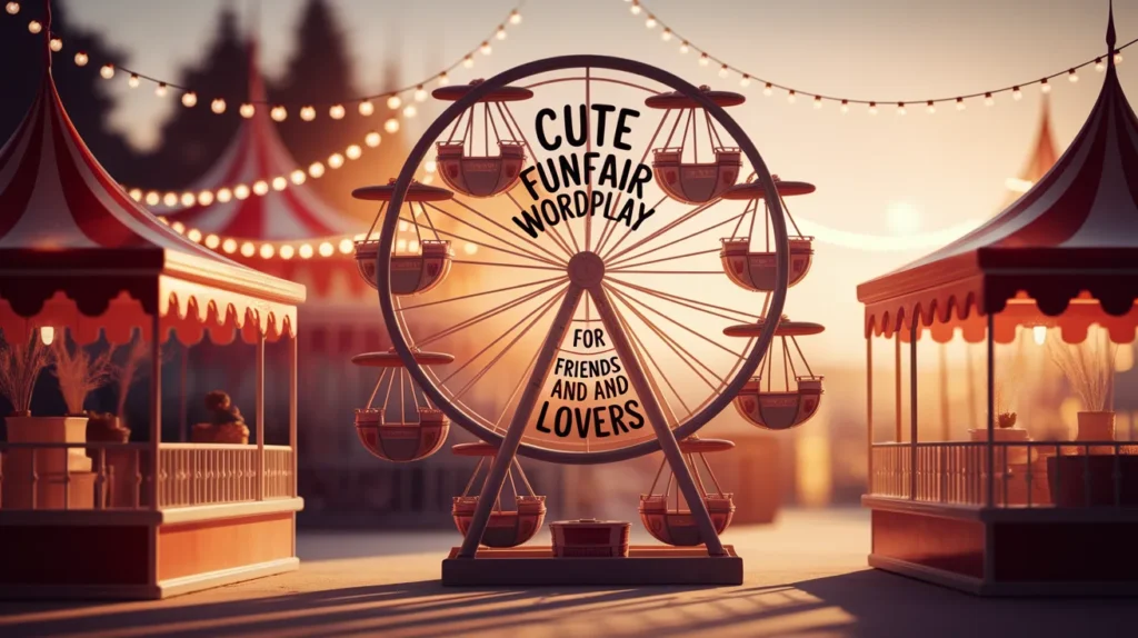Cute Funfair Wordplay for Friends and Lovers