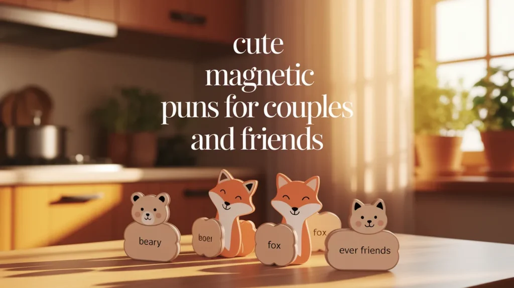 Cute Magnetic Puns for Couples and Friends