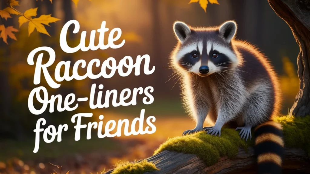 Cute Raccoon One-Liners for Friends