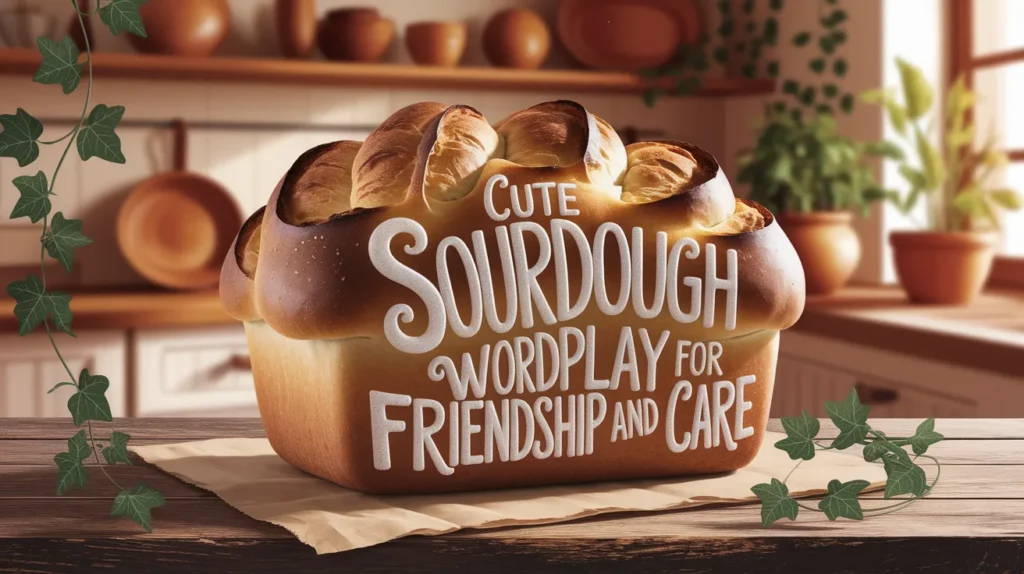 Cute Sourdough Wordplay For Friendship And Care