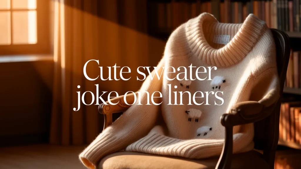 Cute Sweater Joke One Liners
