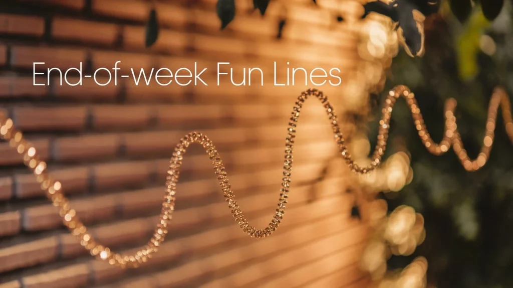 End-of-Week Fun Lines