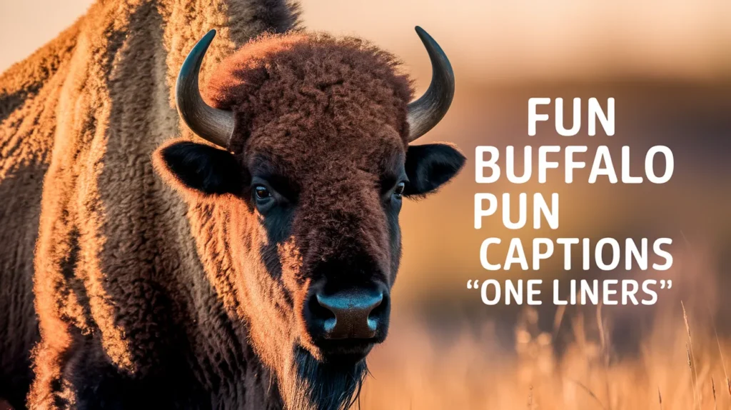Fun Buffalo Pun Captions One Liners