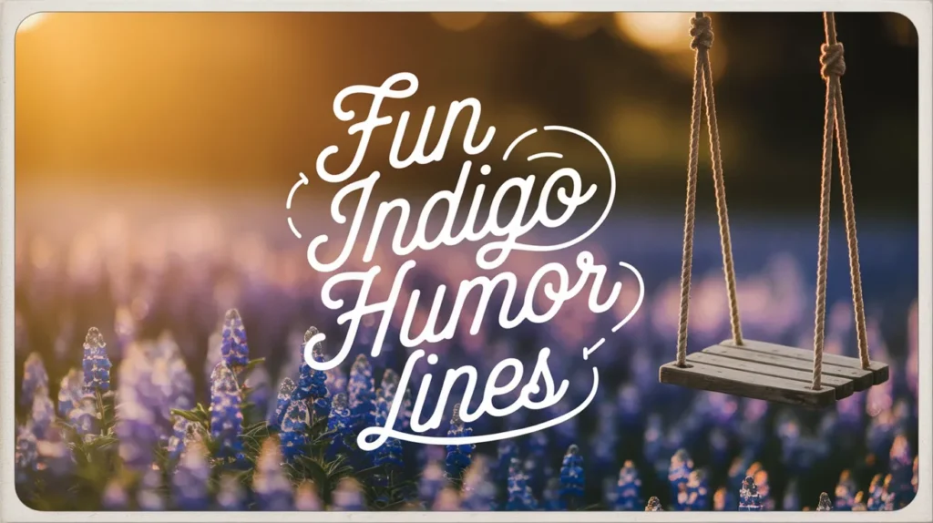 Fun Indigo Humor Lines