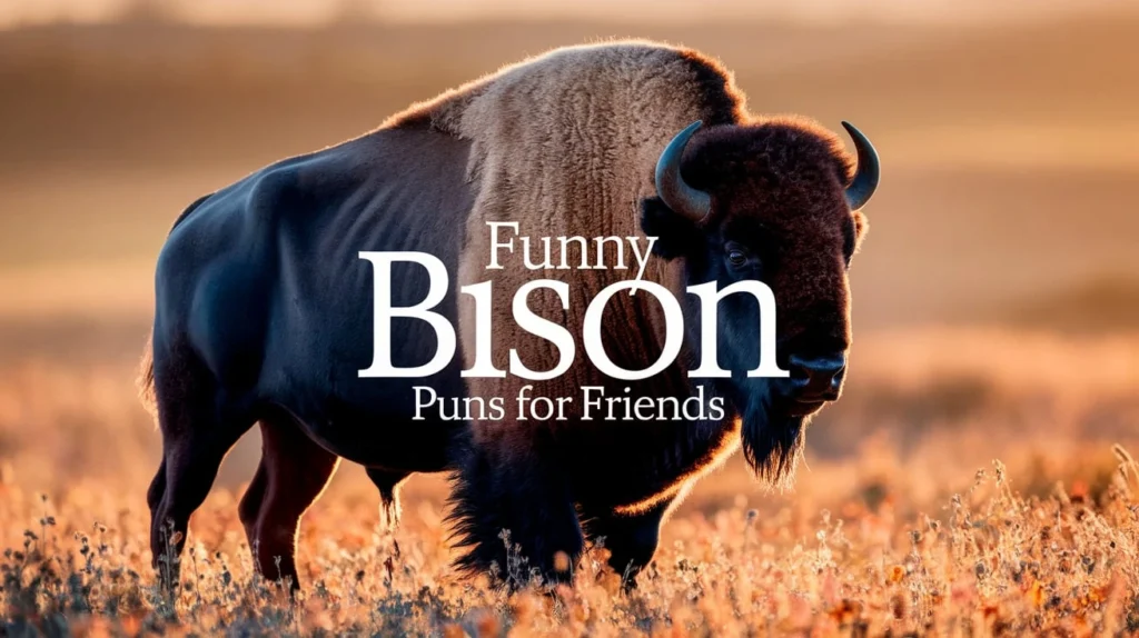 Funny Bison Puns for Friends