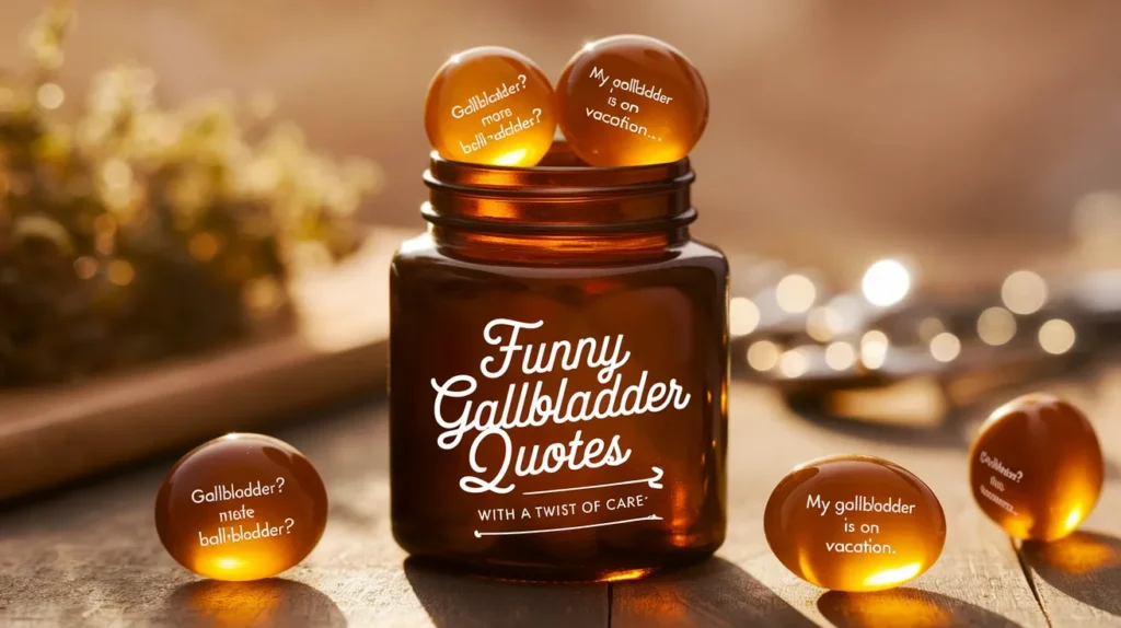 Funny Gallbladder Quotes with a Twist of Care