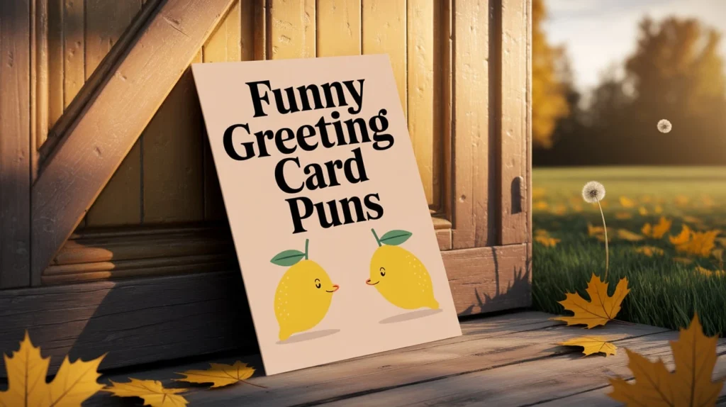 Funny Greeting Card Puns