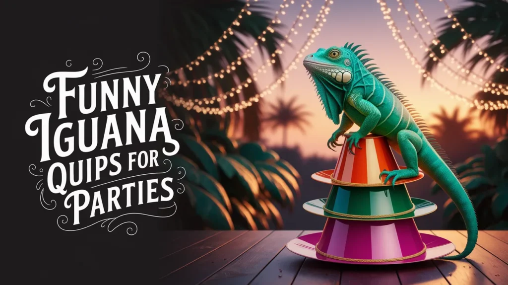 Funny Iguana Quips for Parties