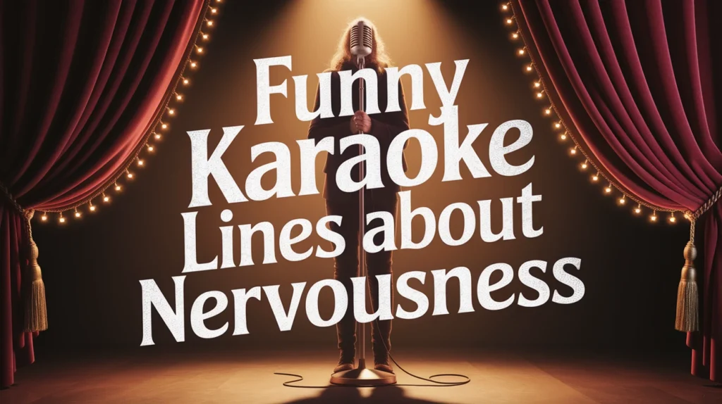Funny Karaoke Lines About Nervousness