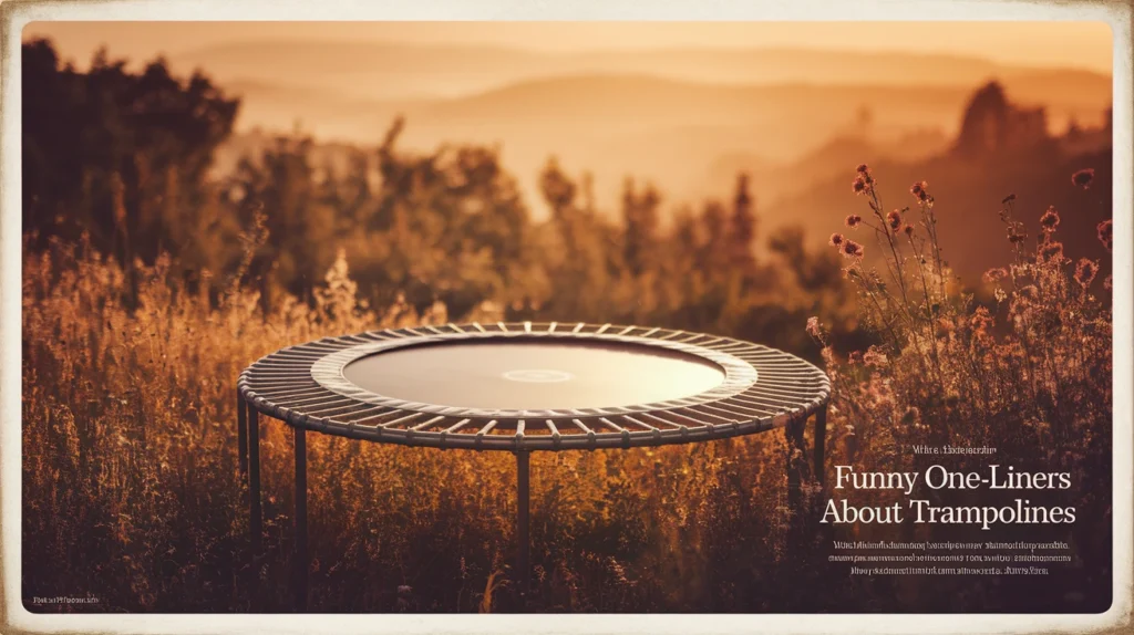 Funny One-Liners About Trampolines