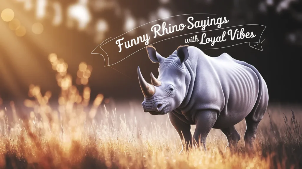 Funny Rhino Sayings With Loyal Vibes