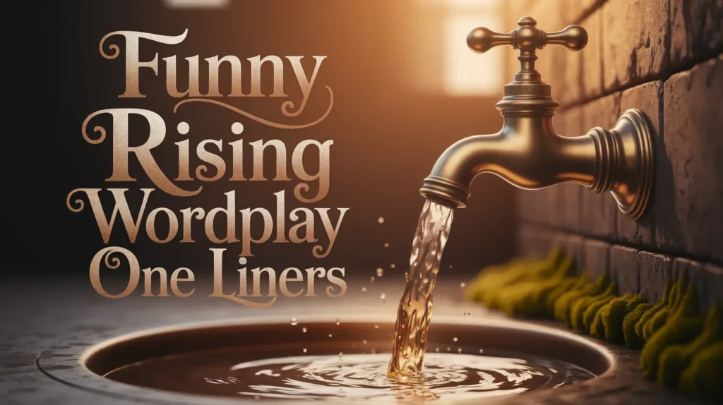 Funny Rising Water Wordplay One Liners
