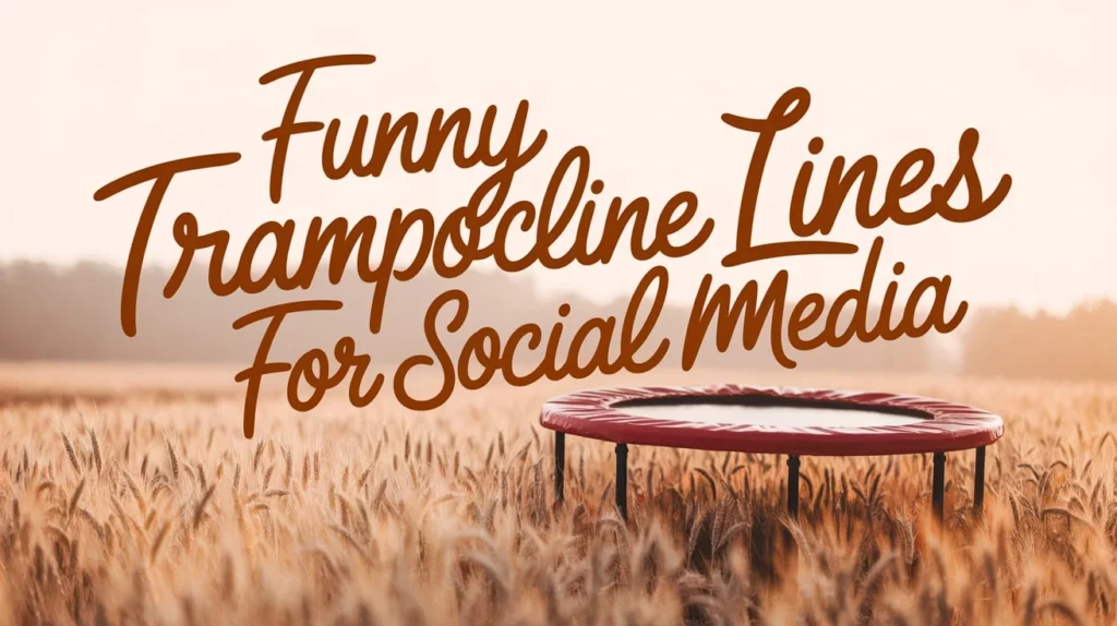 Funny Trampoline Lines for Social Media