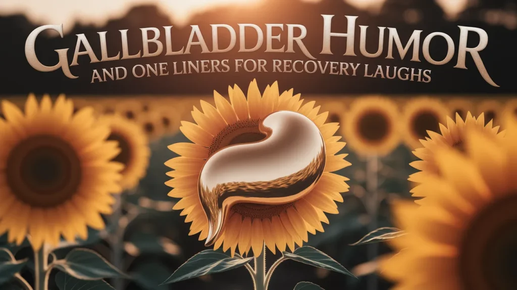 Gallbladder Humor and One Liners for Recovery Laughs