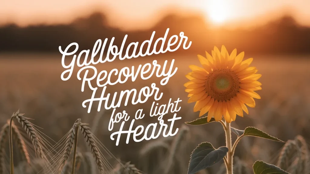 Gallbladder Recovery Humor for a Light Heart