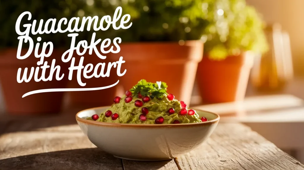 Guacamole Dip Jokes with Heart
