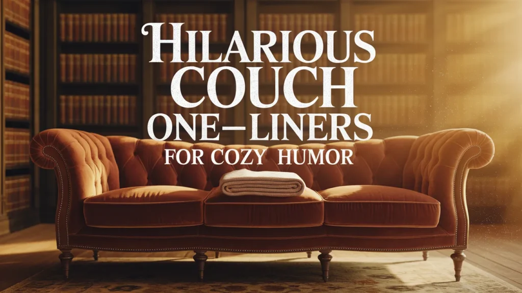 Hilarious Couch One-Liners for Cozy Humor