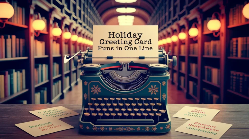 Holiday Greeting Card Puns in One Line
