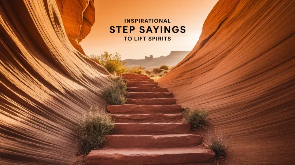 Inspirational Step Sayings to Lift Spirits