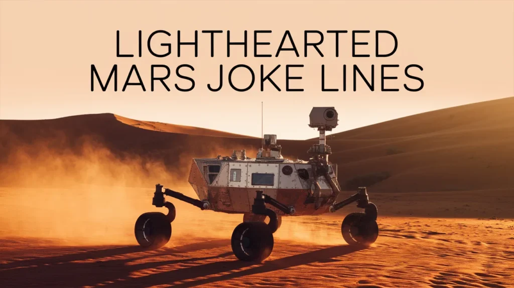 Lighthearted Mars Joke Lines