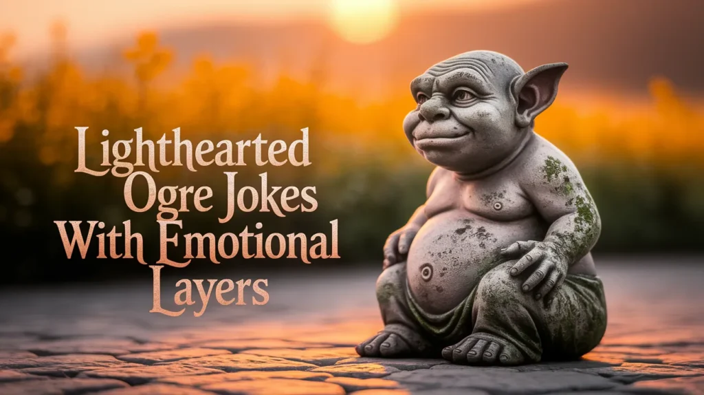 Lighthearted Ogre Jokes with Emotional Layers