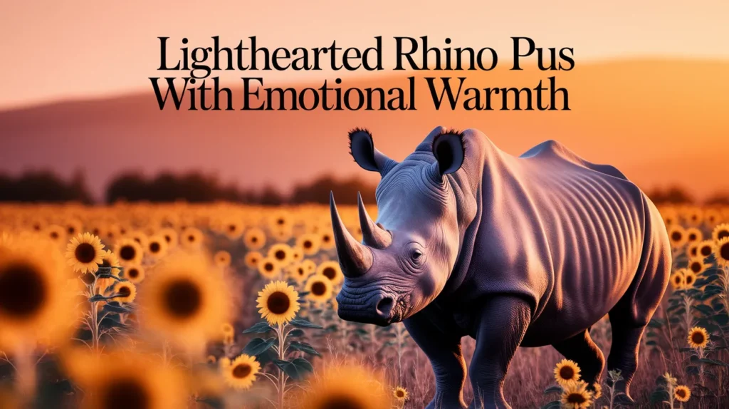 Lighthearted Rhino Puns With Emotional Warmth