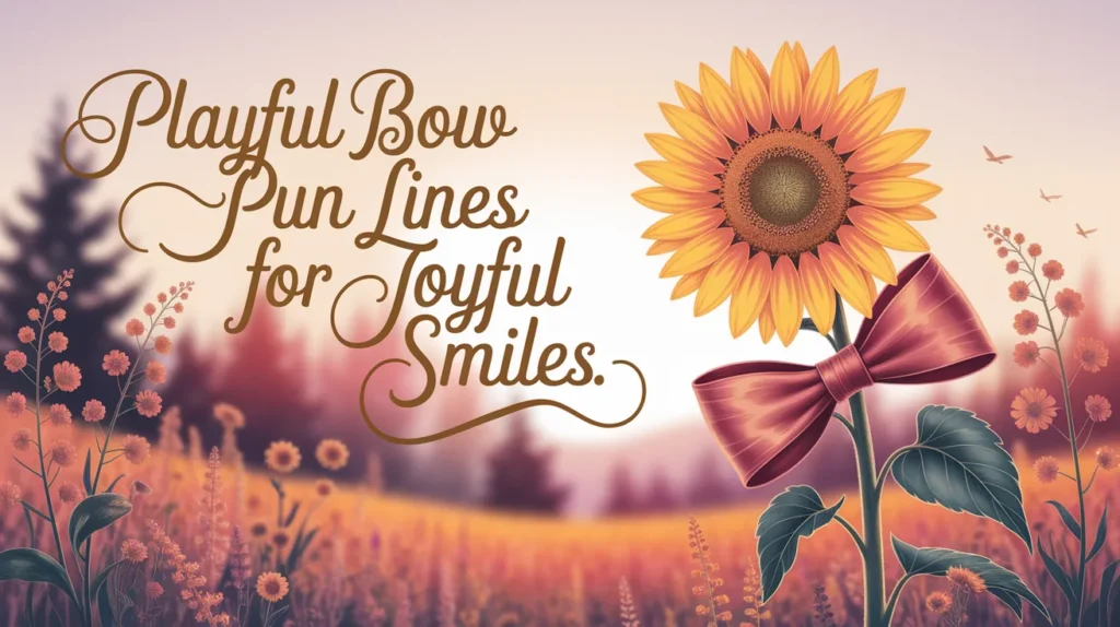 Playful Bow Pun Lines for Joyful Smiles