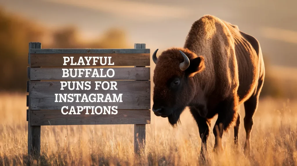 Playful Buffalo Puns for Instagram Captions