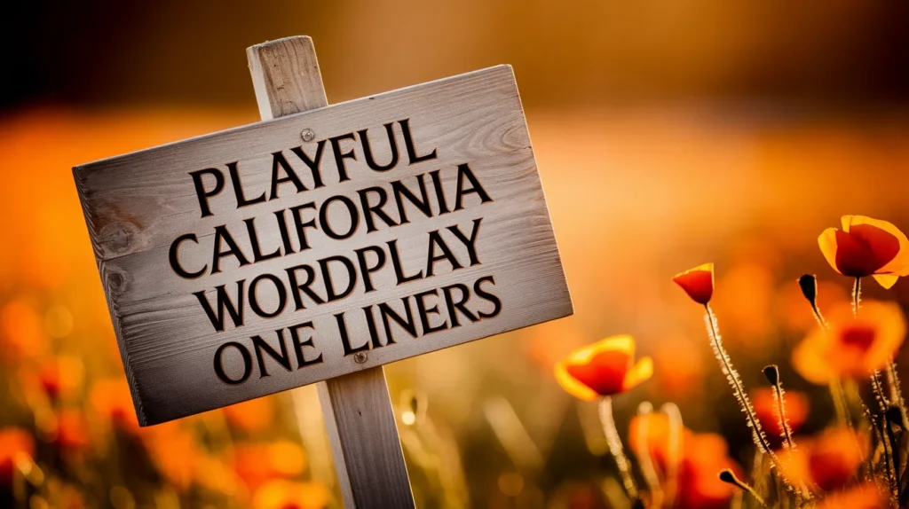 Playful California Wordplay One Liners