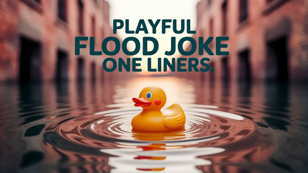 Playful Flood Joke One Liners