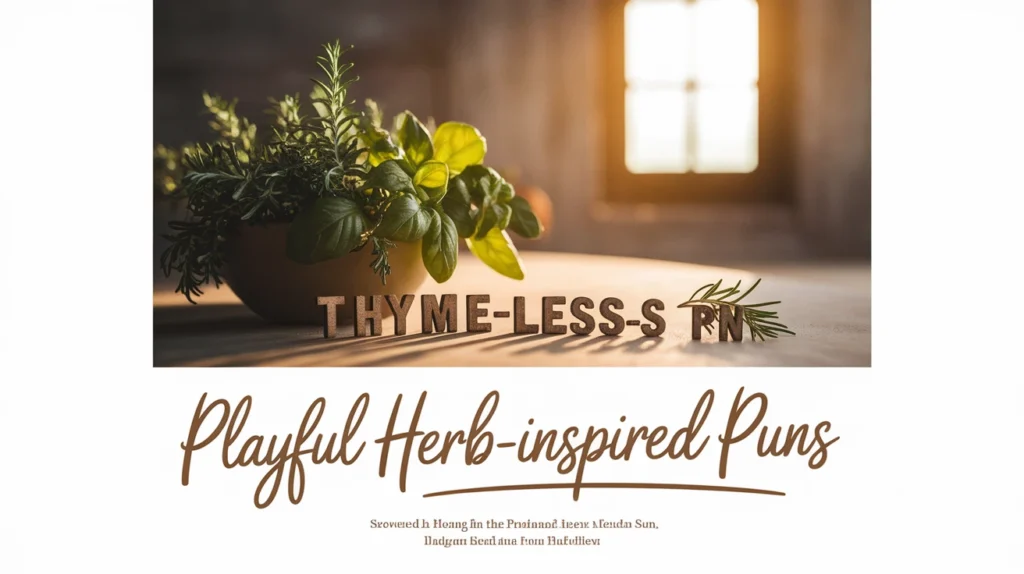 Playful Herb-Inspired Puns