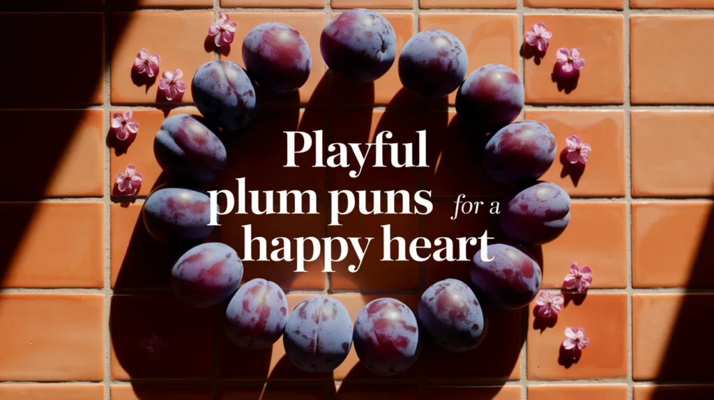 Playful Plum Puns for a Happy Heart