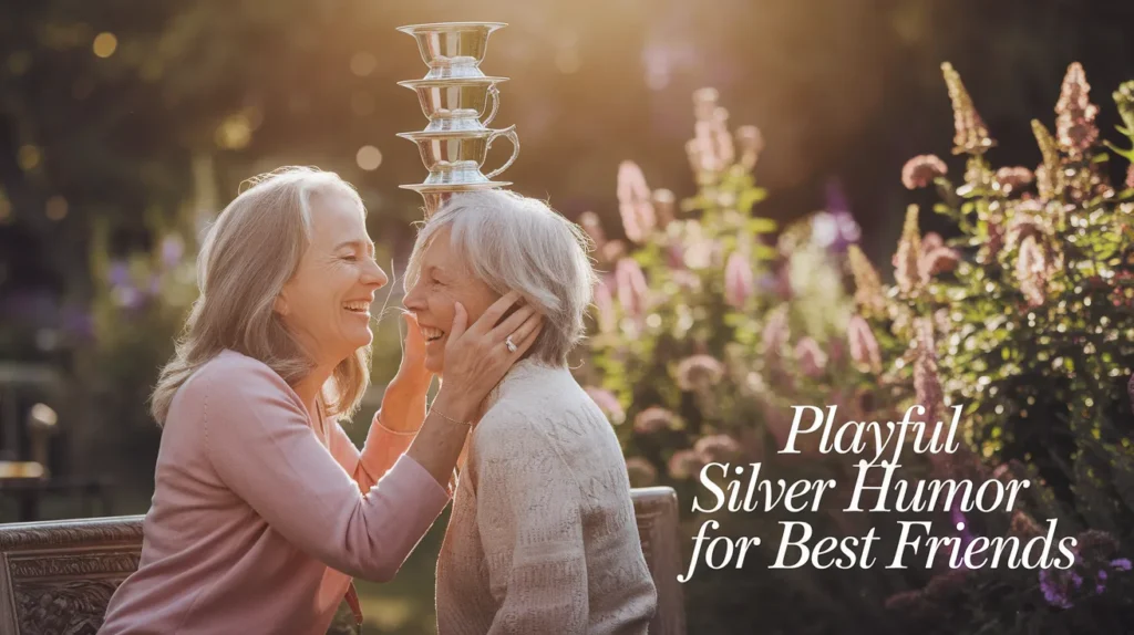 Playful Silver Humor for Best Friends