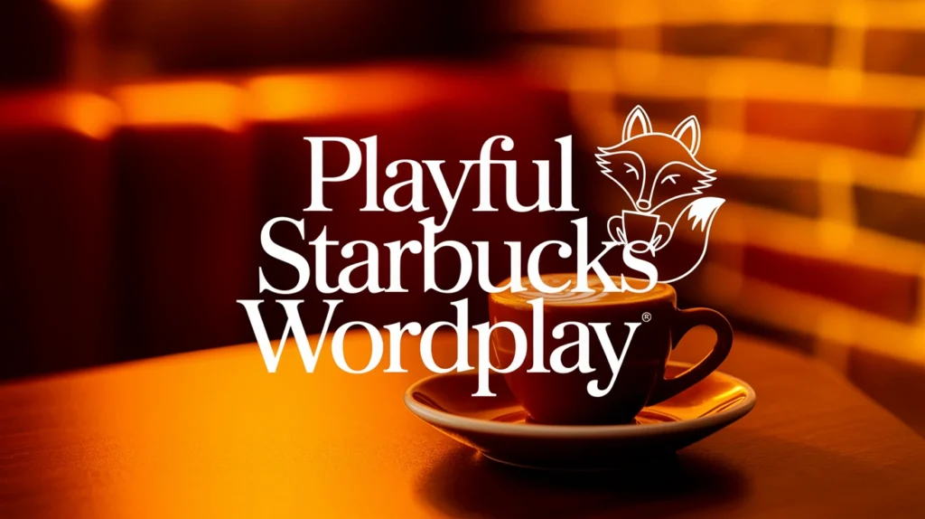 Playful Starbucks Wordplay