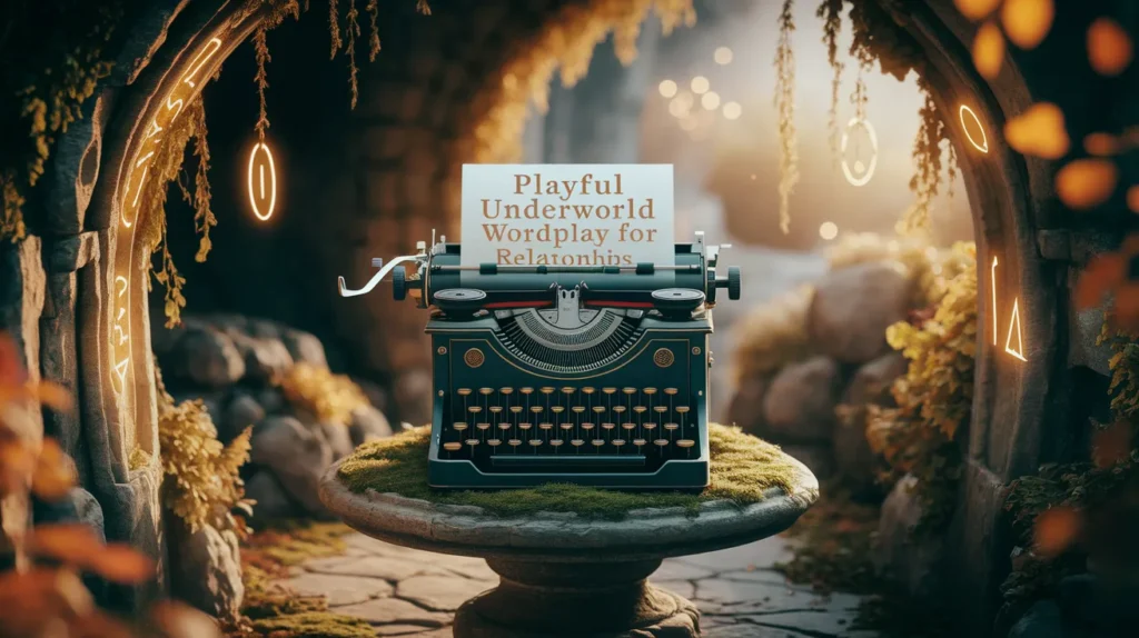 Playful Underworld Wordplay for Relationships
