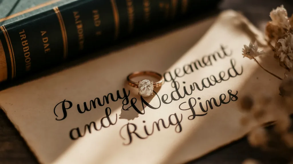 Punny Engagement and Wedding Ring Lines