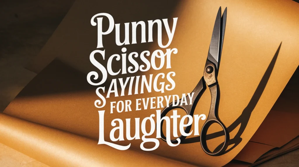 Punny Scissor Sayings for Everyday Laughter