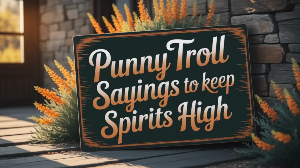 Punny Troll Sayings to Keep Spirits High