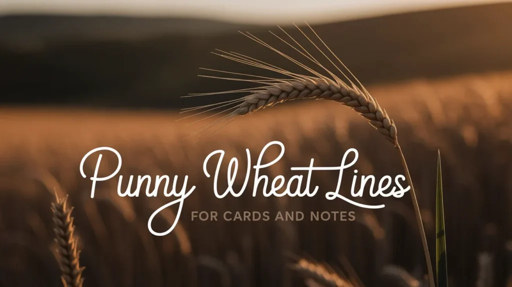Punny Wheat Lines for Cards and Notes