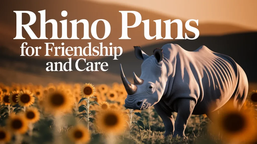 Rhino Puns for Friendship and Care