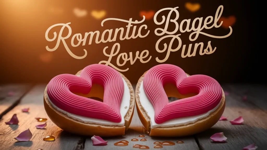 Romantic Bagel Love Puns