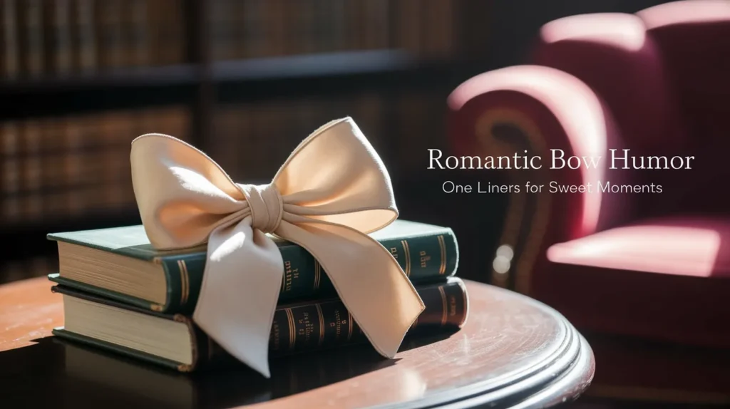 Romantic Bow Humor One Liners for Sweet Moments