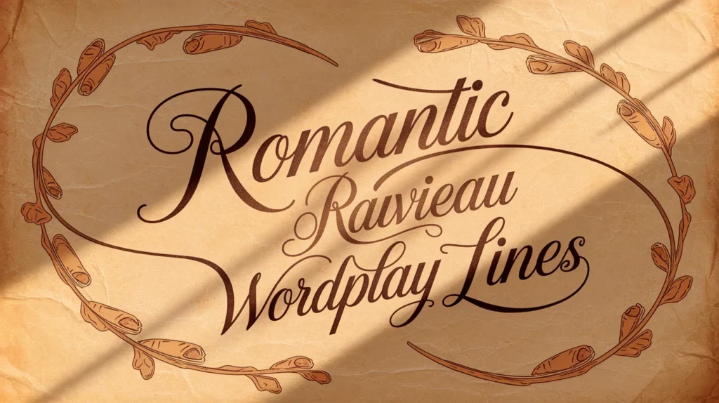 Romantic Ravioli Wordplay Lines