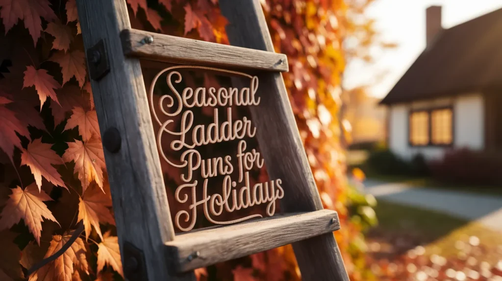 Seasonal Ladder Puns for Holidays