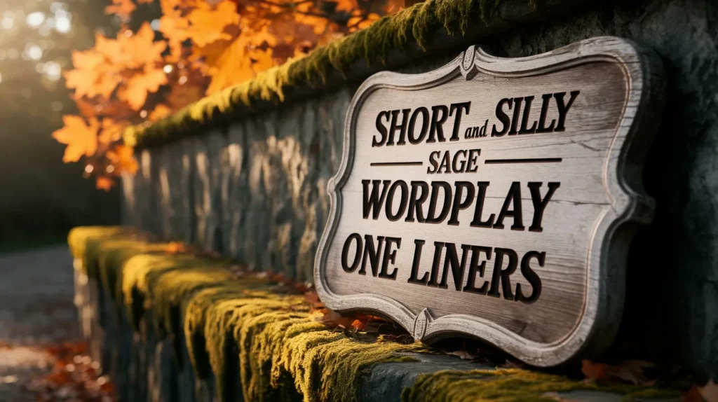 Short and Silly Sage Wordplay One Liners
