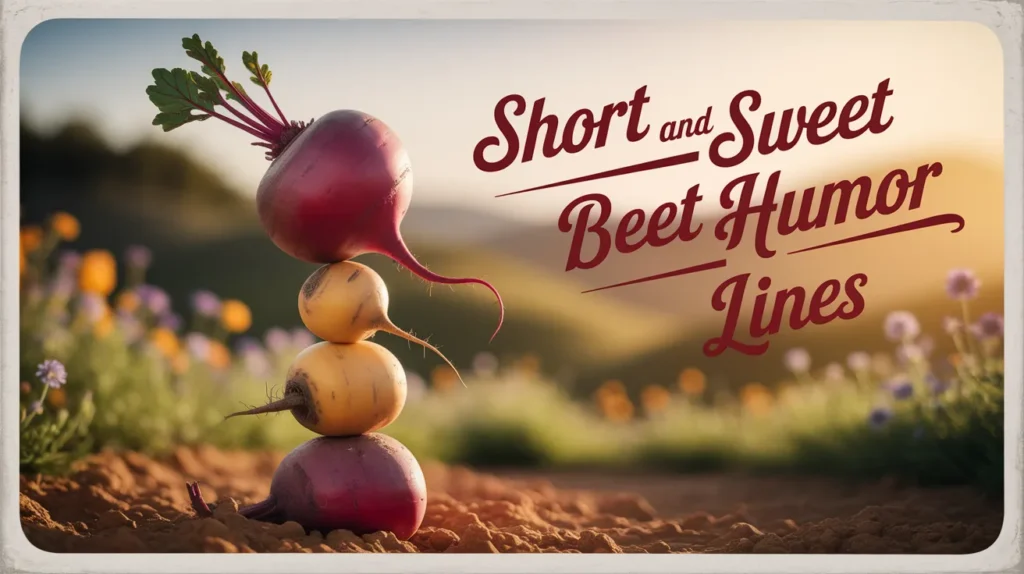 Short and Sweet Beet Humor Lines