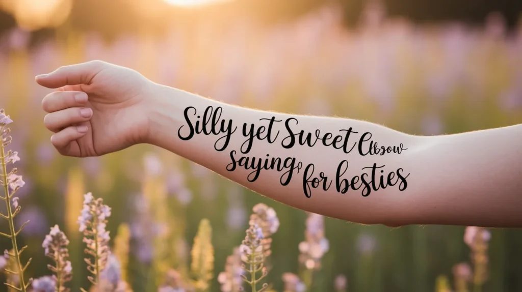 Silly Yet Sweet Elbow Sayings for Besties