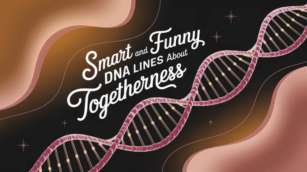 Smart and Funny DNA Lines About Togetherness