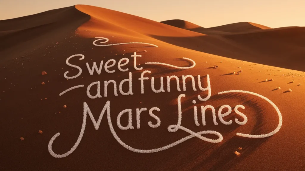 Sweet and Funny Mars Lines